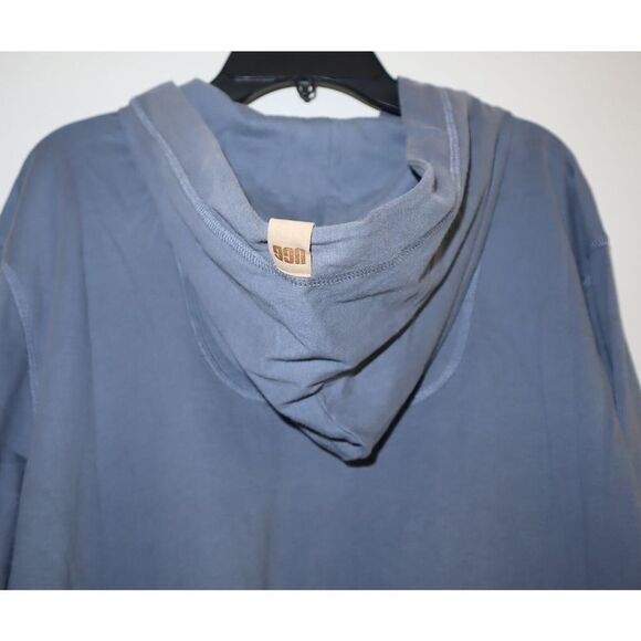 UGG 1133430 Men's Sz Medium Cyclone Blue Zachery Hooded Long Sleeve T-Shirt - Picture 6 of 10